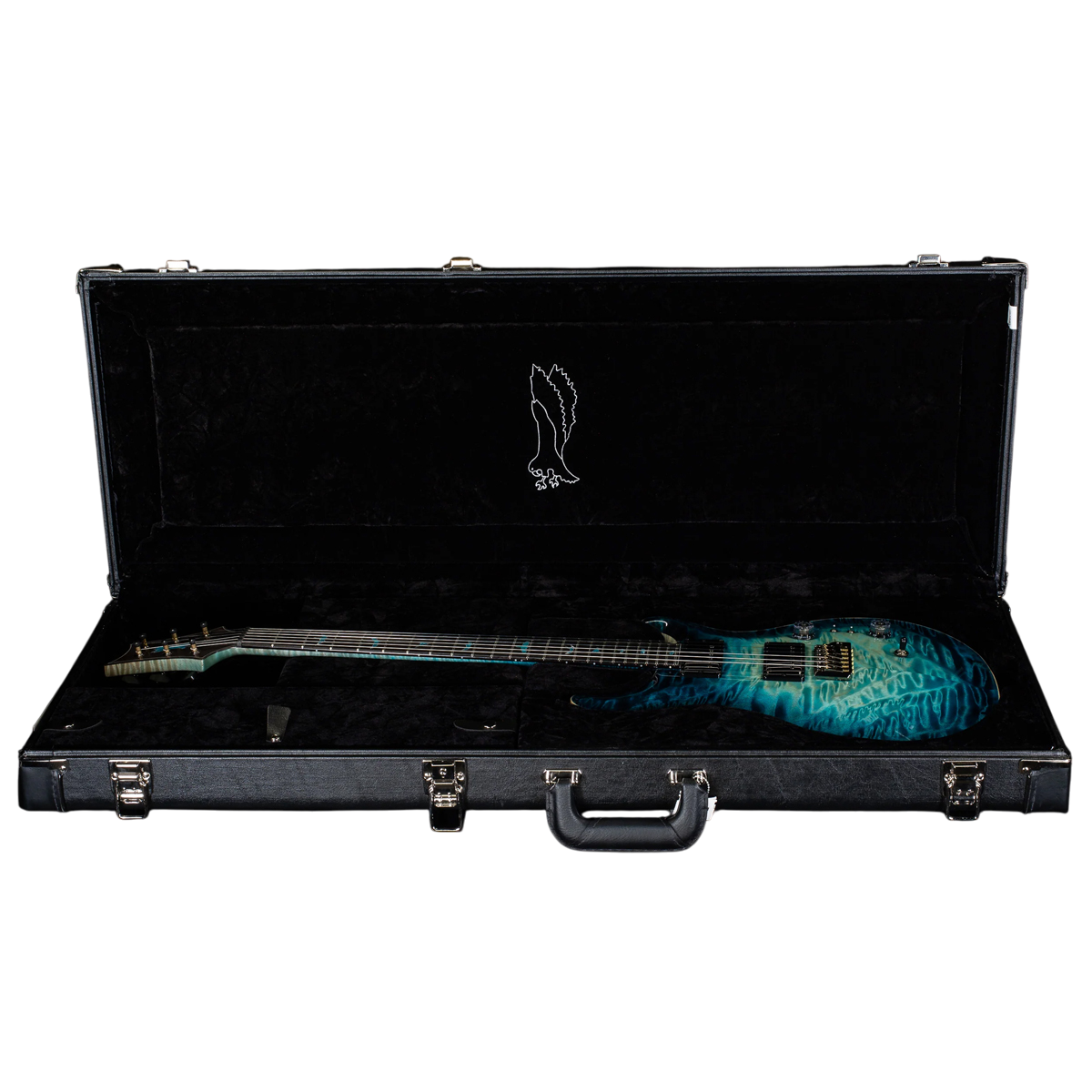 Đàn Guitar Điện PRS Custom 24-08 Wood Library 10 Top Private Stock, SubZero Glow w/Case