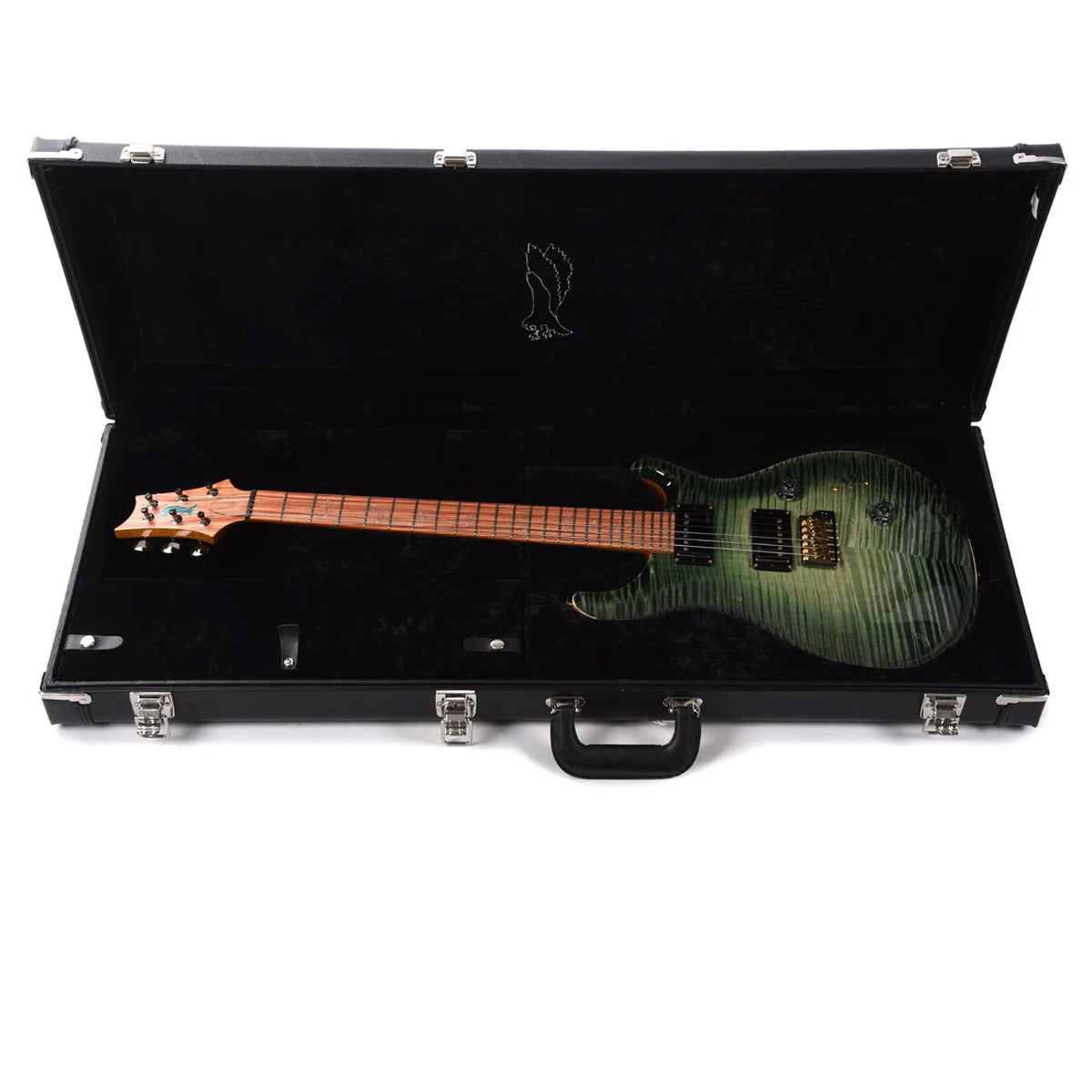 Đàn Guitar Điện PRS Custom 24 Wood Library 10 Top Private Stock, Sage Glow w/Case