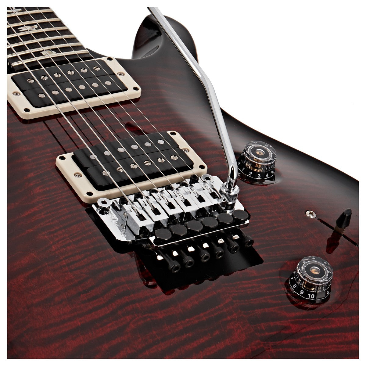 Đàn Guitar Điện PRS Custom 24 "Floyd", Fire Red Burst w/Case