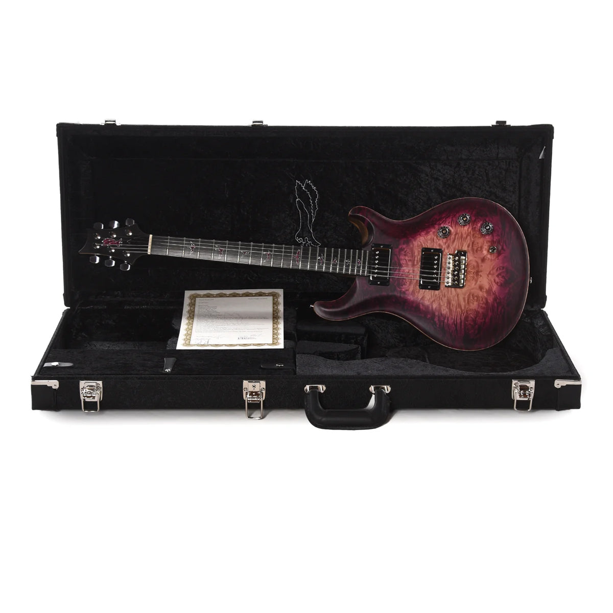 Đàn Guitar Điện PRS DGT Wood Library 10 Top Private Stock, Black Limba Orchid Glow w/Case