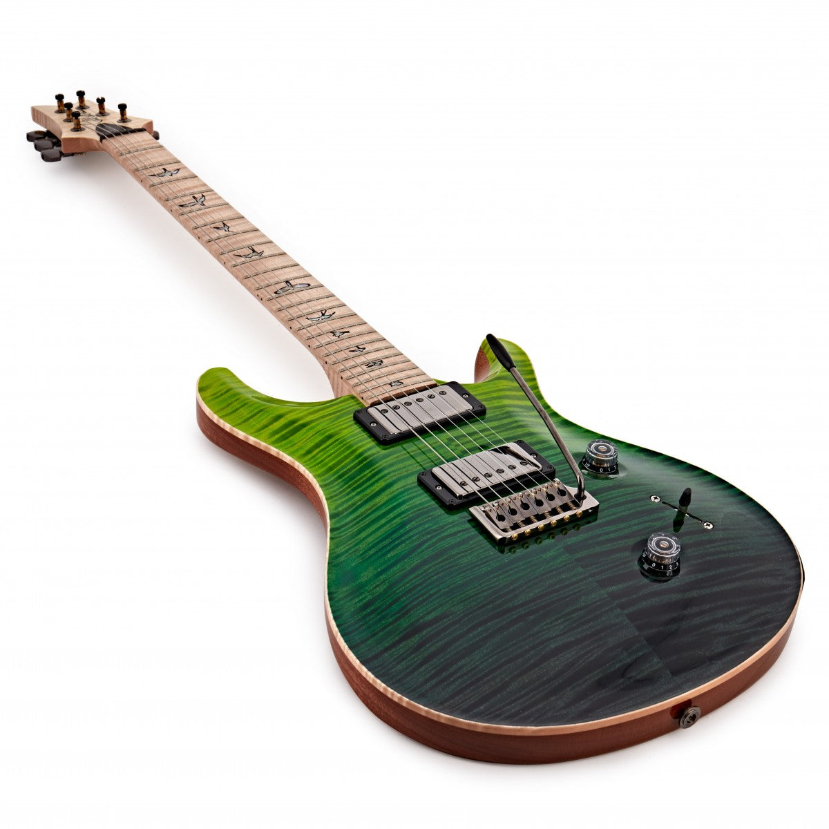 Đàn Guitar Điện PRS Custom 24 Wood Library 10 Top, Green Fade w/Case