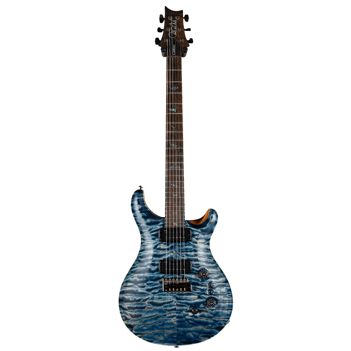 Đàn Guitar Điện PRS Custom 24-08 Wood Library 10 Top, Faded Whale Blue Quilt w/Case