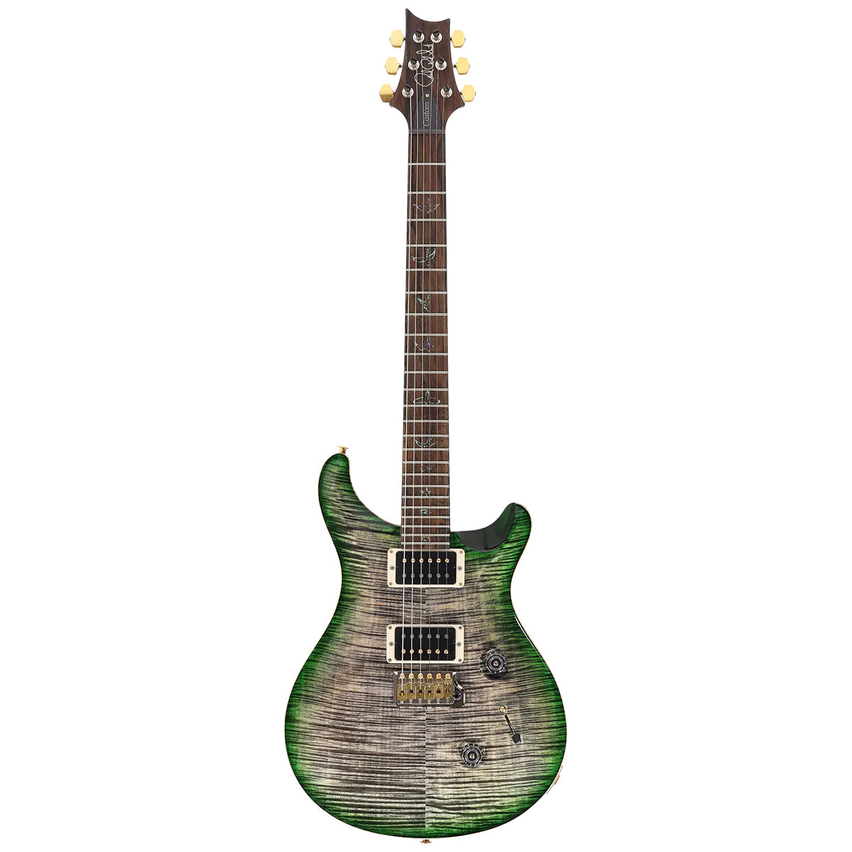 Đàn Guitar Điện PRS Custom 24 Wood Library 10 Top, Charcoal Jade Burst w/Case
