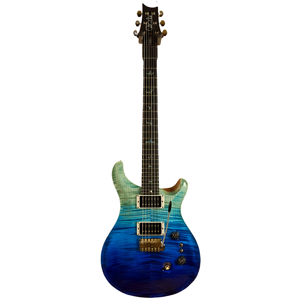 Đàn Guitar Điện PRS Custom 24-08 Wood Library 10 Top, Blue Fade w/Case
