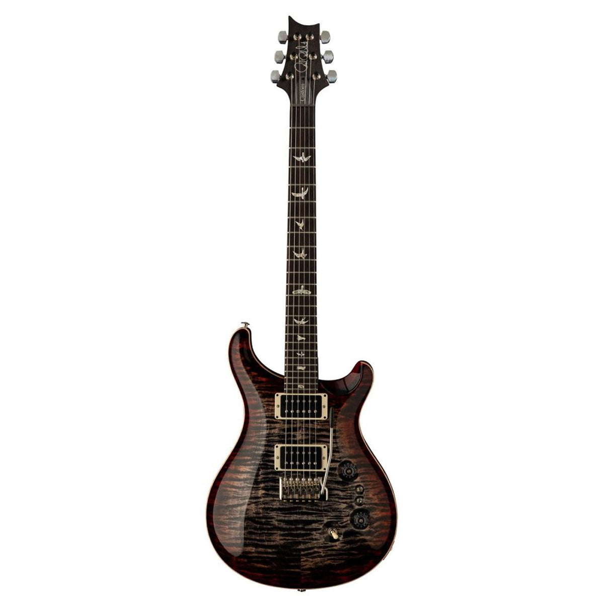 Đàn Guitar Điện PRS Custom 24-08 Wood Library 10 Top, Charcoal Cherry Burst w/Case