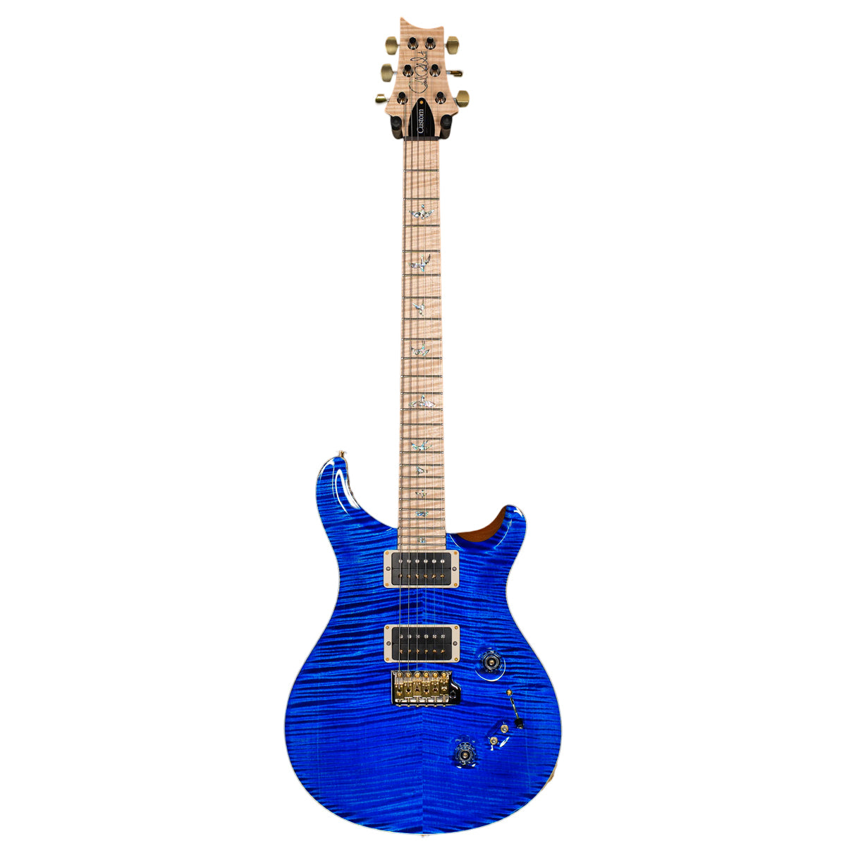 Đàn Guitar Điện PRS Custom 24-08 Wood Library 10 Top, River Blue Flamed w/Case