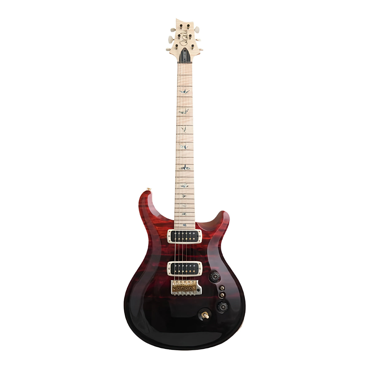 Đàn Guitar Điện PRS Custom 24-08 Wood Library 10 Top, Fire Red to Grey Black Fade w/Case