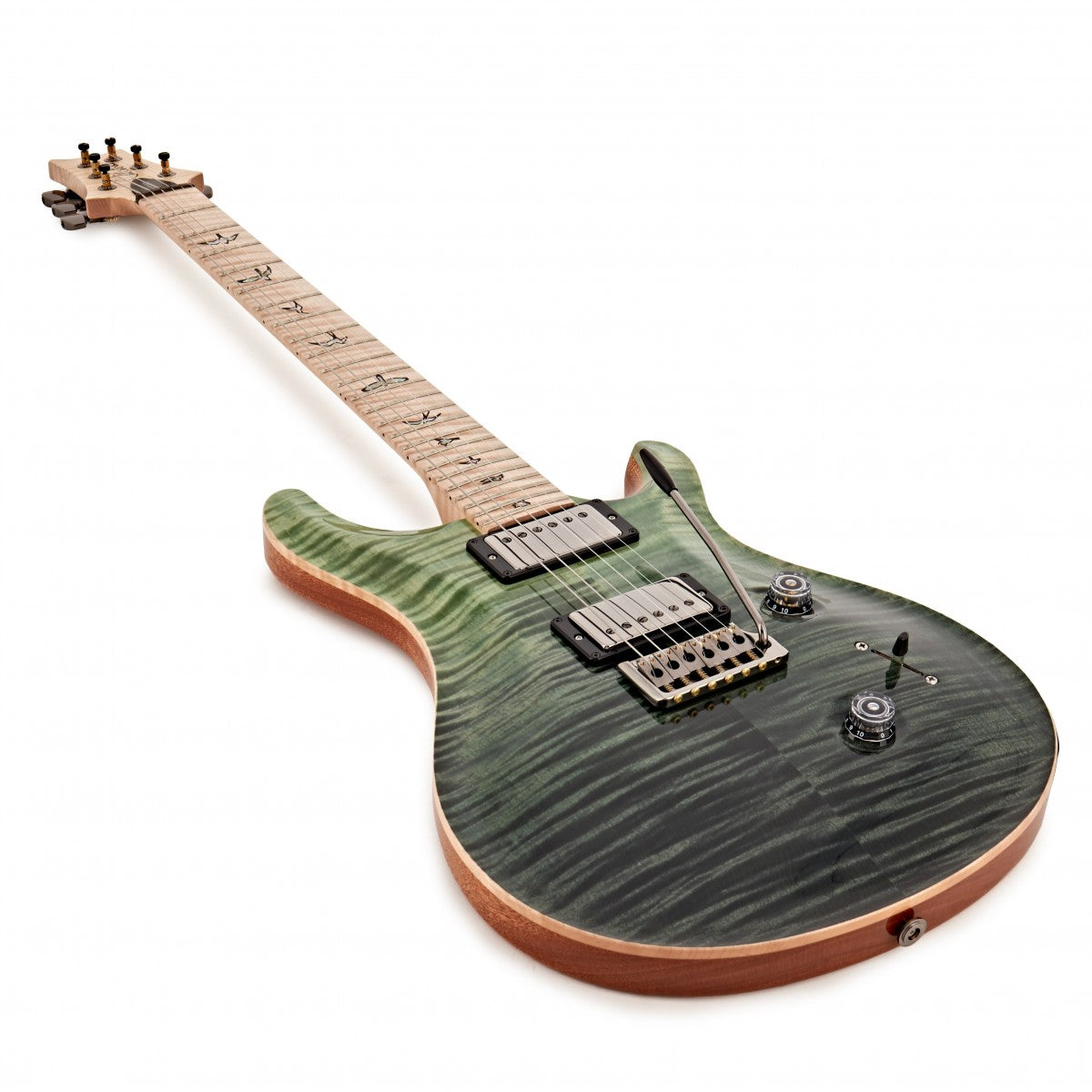 Đàn Guitar Điện PRS Custom 24 Wood Library 10 Top, Trampas Green Fade w/Case