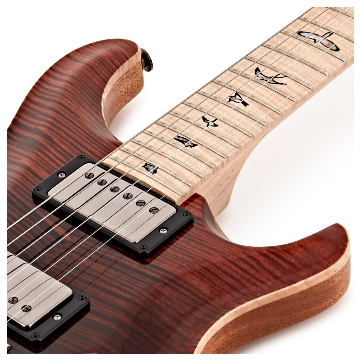 Đàn Guitar Điện PRS Custom 24 Wood Library 10 Top, Red/Grey Black Fade w/Case