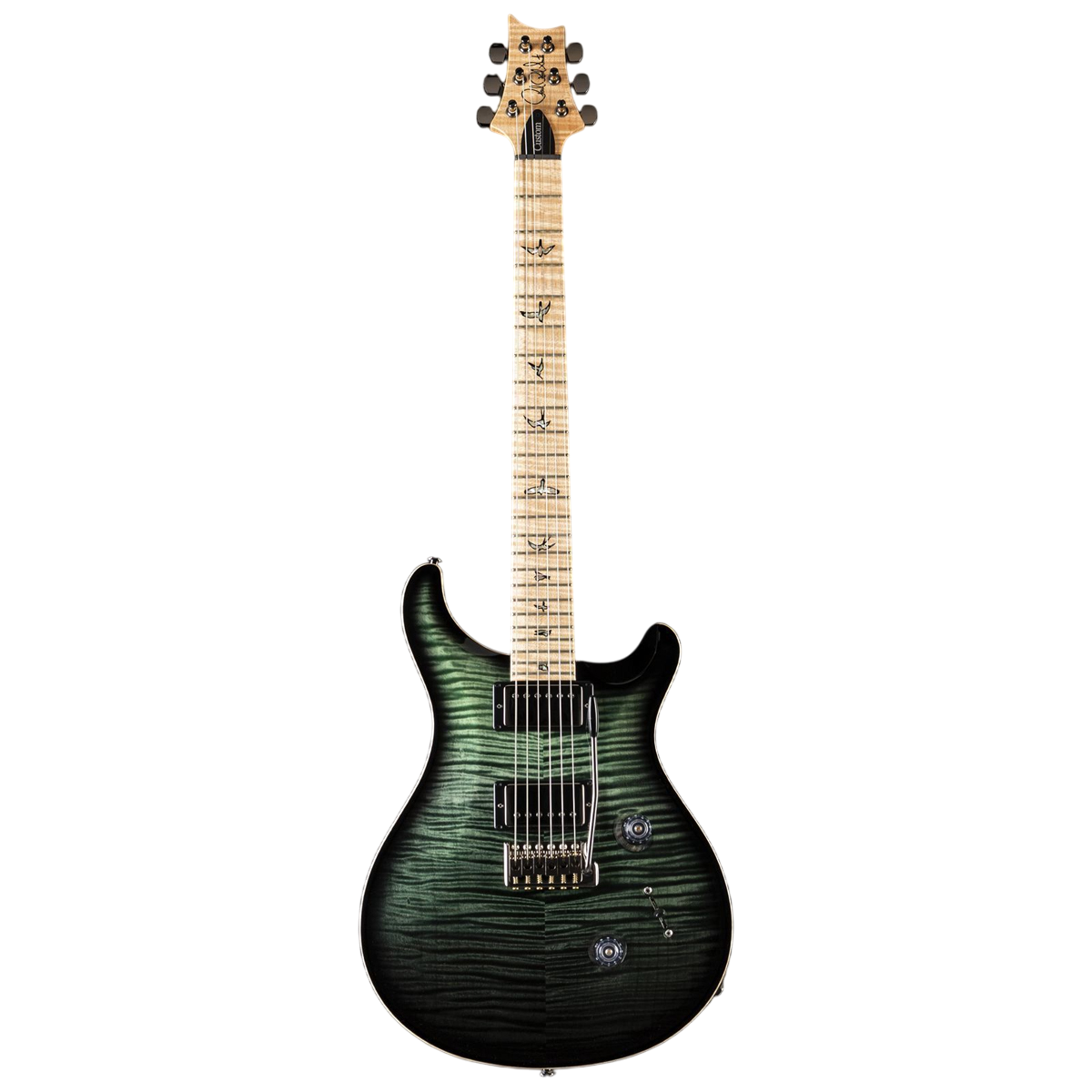 Đàn Guitar Điện PRS Custom 24 Wood Library 10 Top, Green Fade Smokeburst w/Case