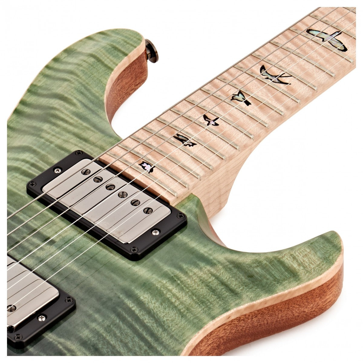 Đàn Guitar Điện PRS Custom 24 Wood Library 10 Top, Trampas Green Fade w/Case