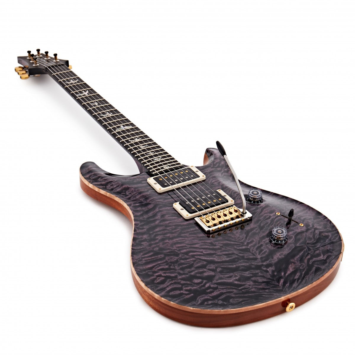 Đàn Guitar Điện PRS Custom 24 Wood Library 10 Top, Charcoal Fade w/Case