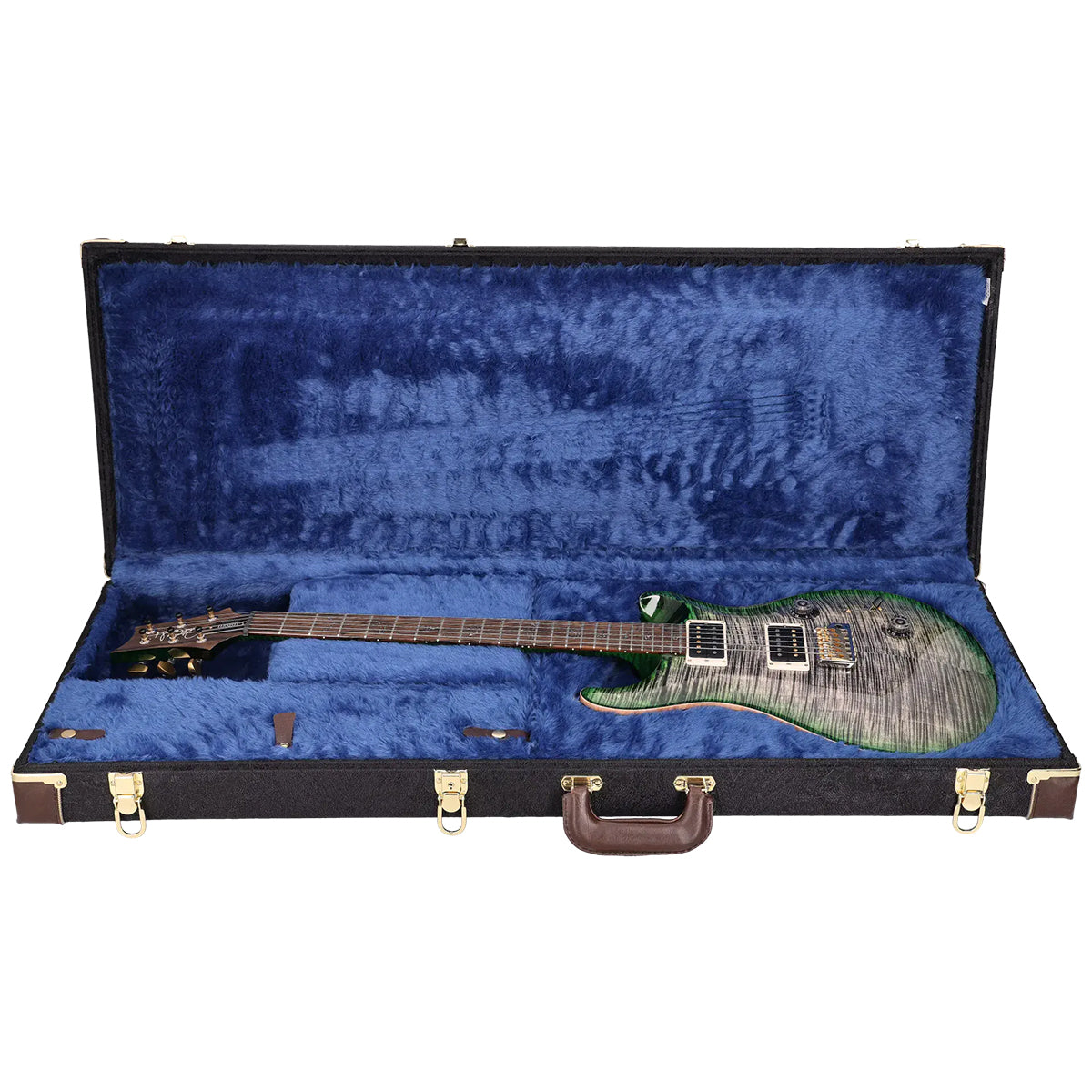 Đàn Guitar Điện PRS Custom 24 Wood Library 10 Top, Charcoal Jade Burst w/Case