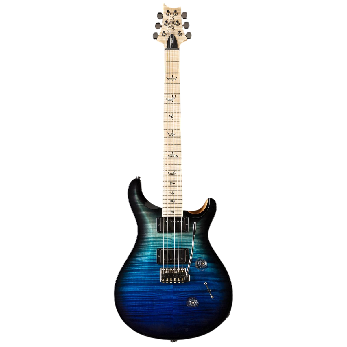 Đàn Guitar Điện PRS Custom 24 Wood Library 10 Top, Blue Fade Smokeburst w/Case