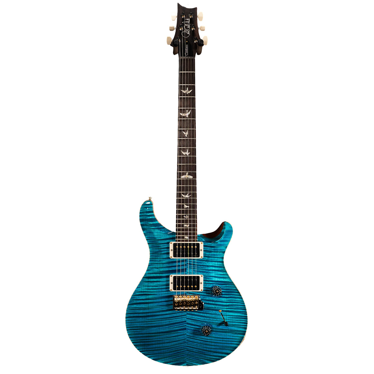 Đàn Guitar Điện PRS Custom 24 Wood Library 10 Top, Carroll Blue w/Case