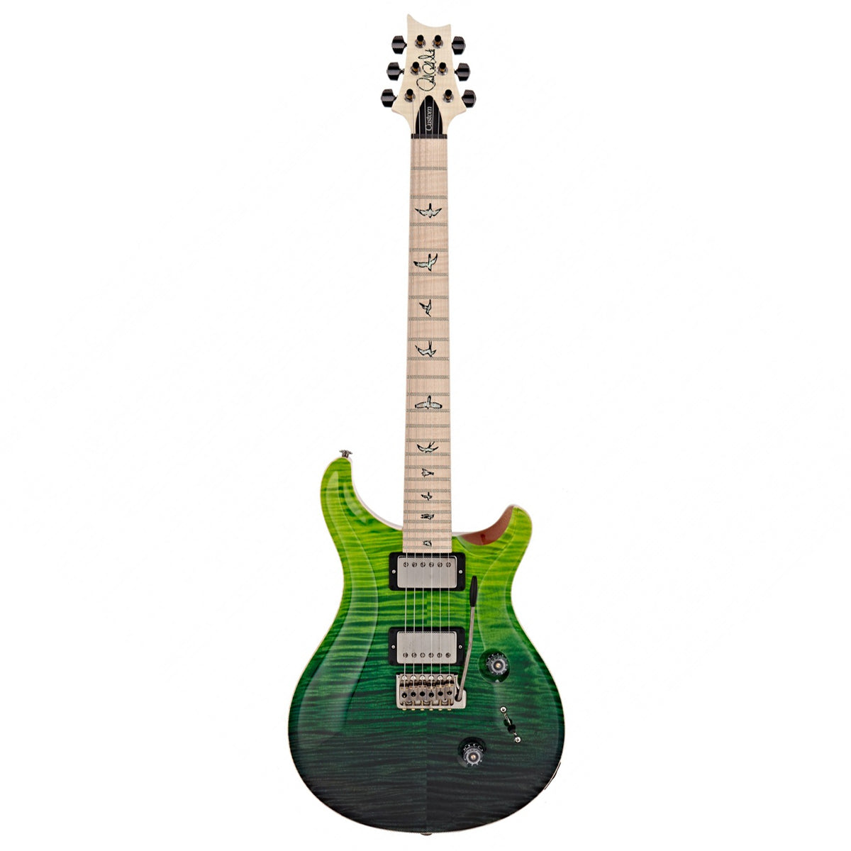 Đàn Guitar Điện PRS Custom 24 Wood Library 10 Top, Green Fade w/Case