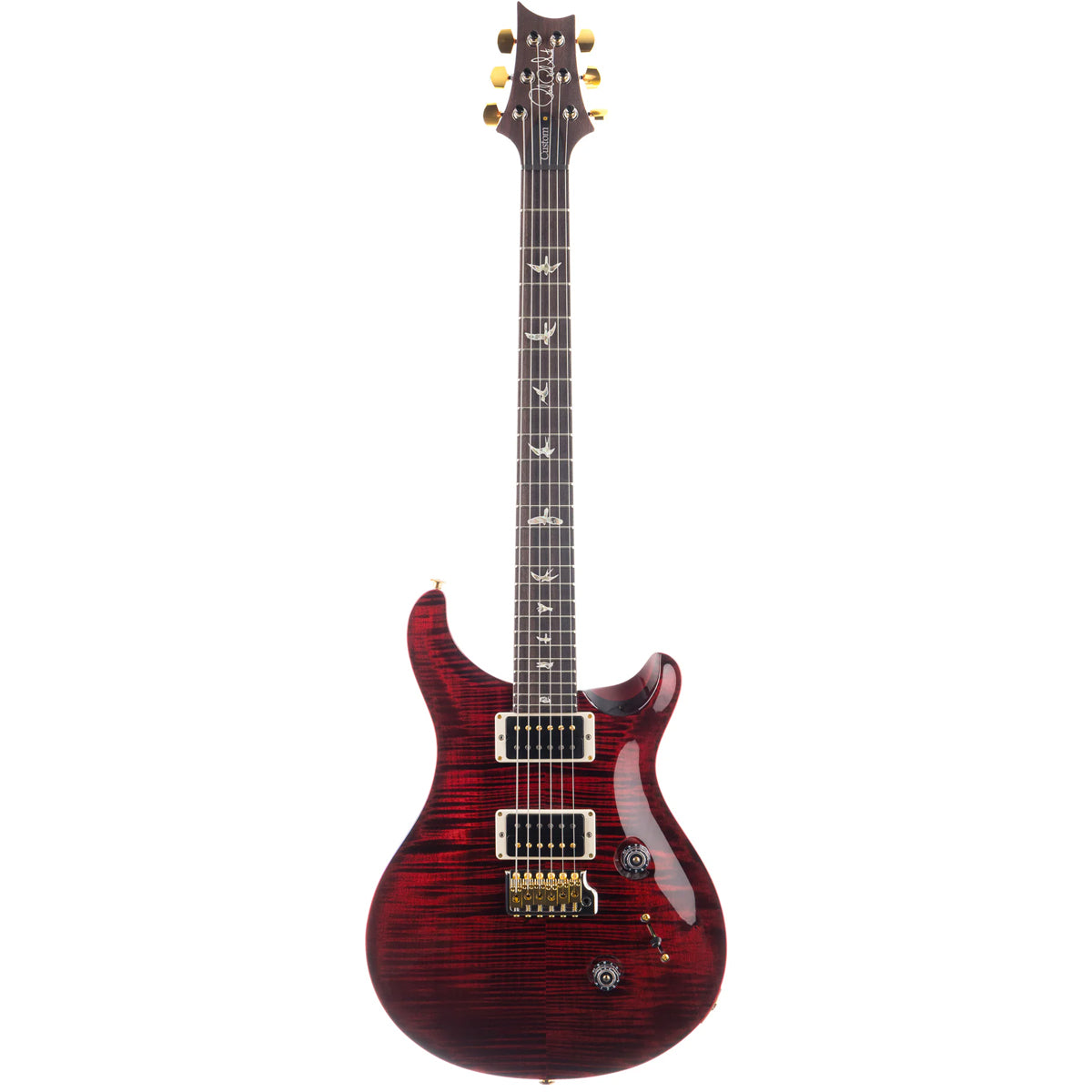 Đàn Guitar Điện PRS Custom 24 Wood Library 10 Top, Fire Red Wrap w/Case