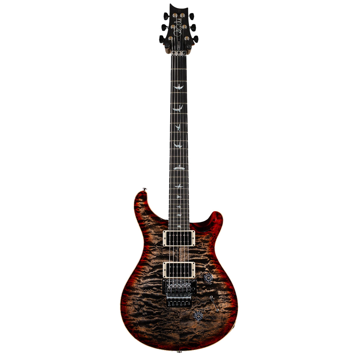 Đàn Guitar Điện PRS Custom 24 "Floyd" Wood Library 10 Top, Charcoal Cherry Burst Quilt w/Case