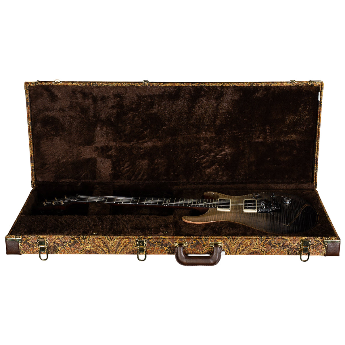 Đàn Guitar Điện PRS Custom 24 "Floyd" Wood Library 10 Top, Grey Black Fade w/Case