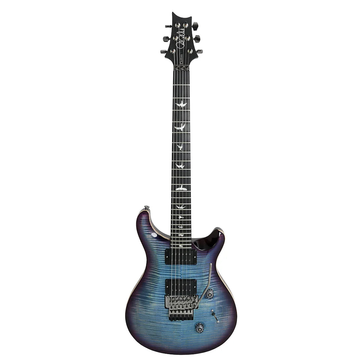 Đàn Guitar Điện PRS Custom 24 "Floyd" Wood Library 10 Top, Aquableux Purple Burst w/Case