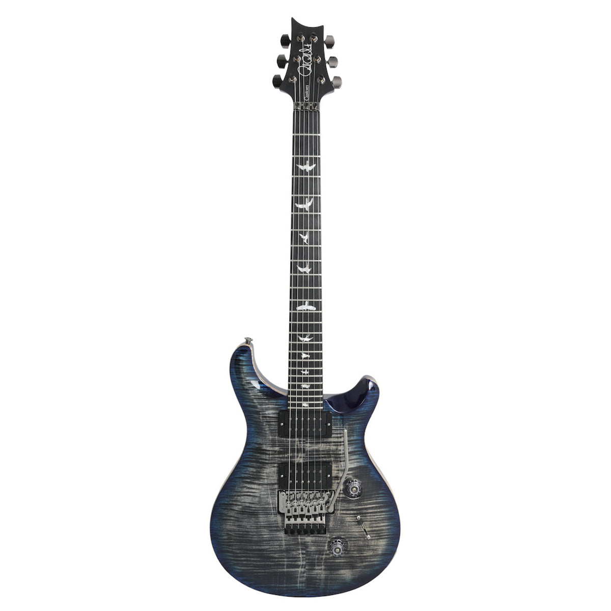 Đàn Guitar Điện PRS Custom 24 "Floyd" Wood Library 10 Top, Charcoal Blue Burst w/Case
