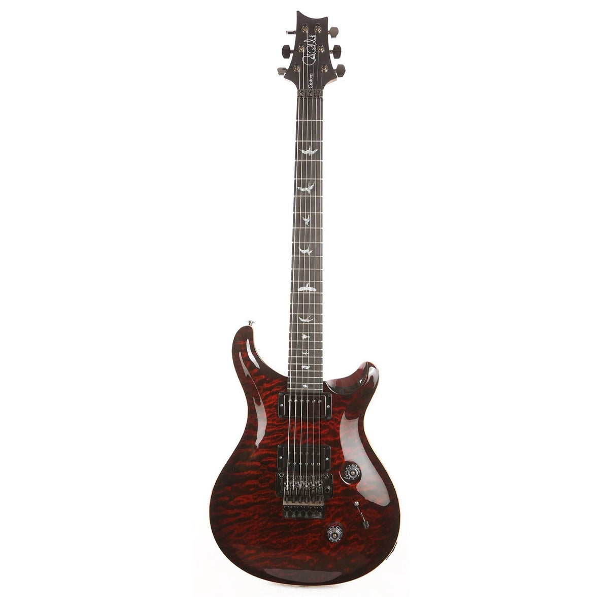 Đàn Guitar Điện PRS Custom 24 "Floyd" Wood Library 10 Top, Transparent Red w/Case