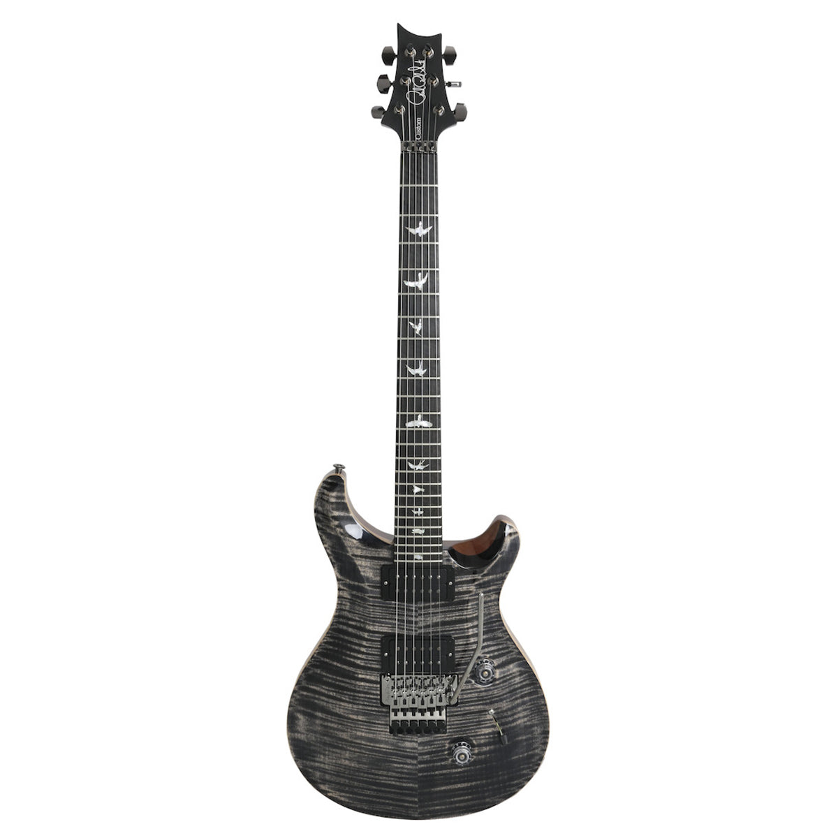 Đàn Guitar Điện PRS Custom 24 "Floyd" Wood Library 10 Top, Grey Black Charcoal w/Case