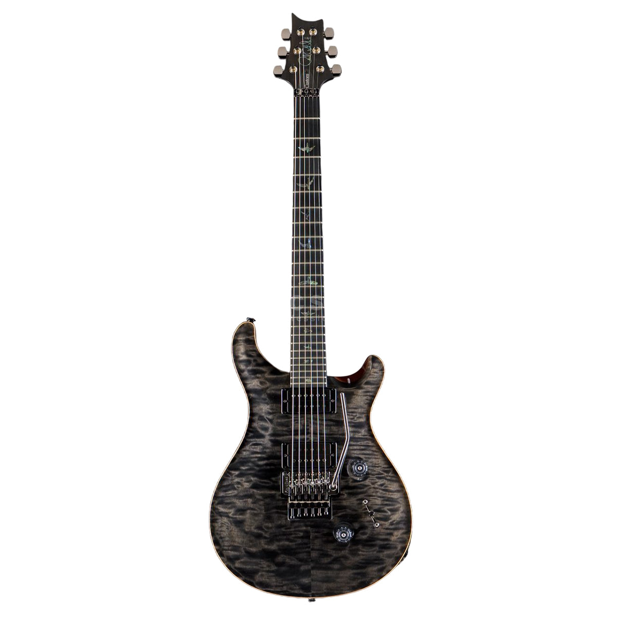 Đàn Guitar Điện PRS Custom 24 "Floyd" Wood Library 10 Top, Grey Black Smokeburst w/Case