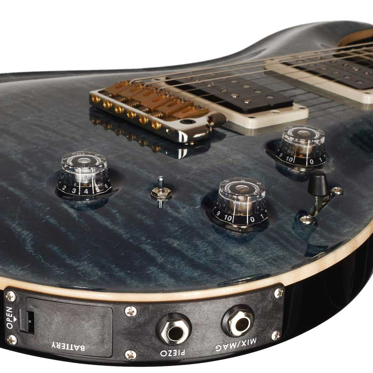 Đàn Guitar Điện PRS Custom 24 Piezo, Carroll Blue w/Case