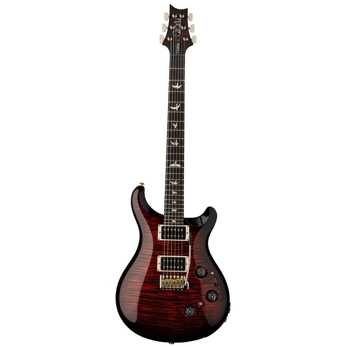 Đàn Guitar Điện PRS Custom 24 Piezo, Fire Smokeburst w/Case