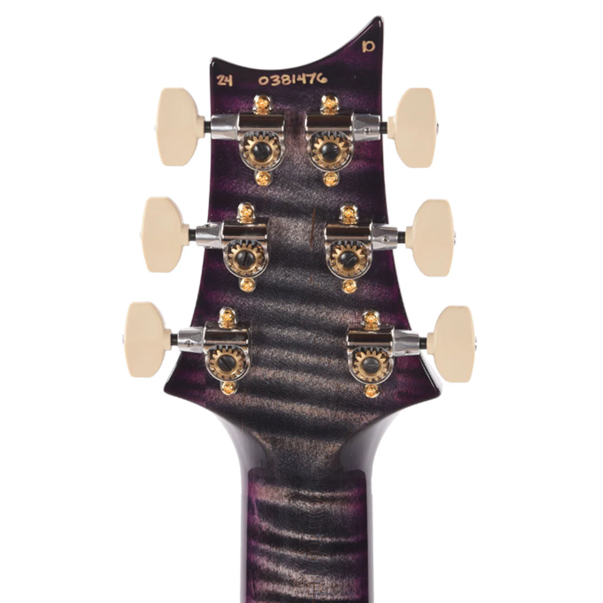 Đàn Guitar Điện PRS Custom 24 Piezo Wood Library 10 Top, Flame Charcoal Purple Burst w/Case