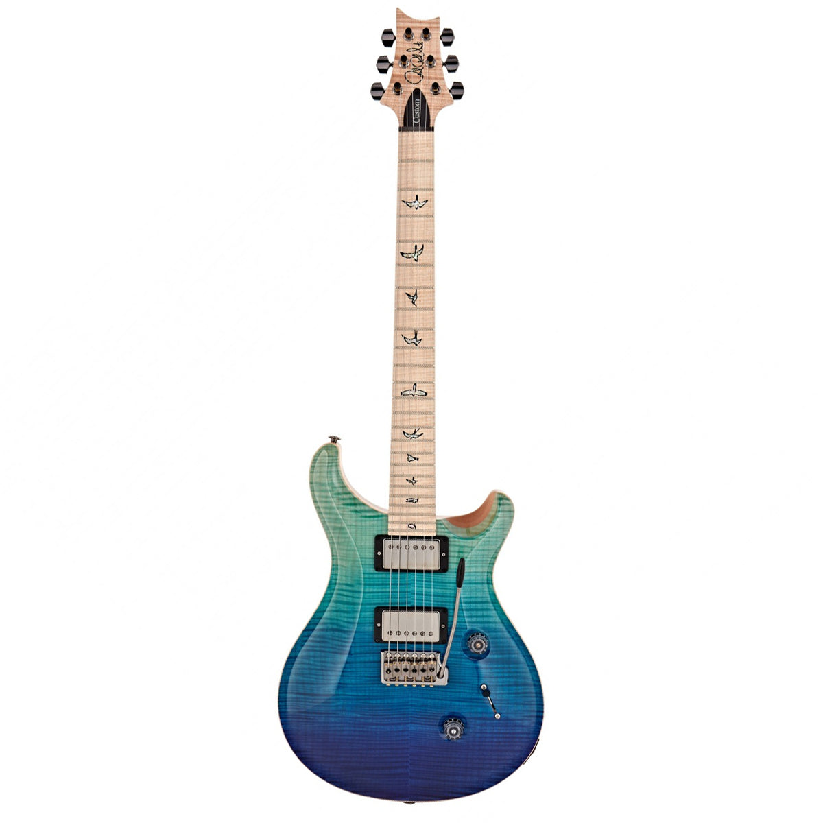 Đàn Guitar Điện PRS Custom 24 Wood Library 10 Top, Blue Fade w/Case