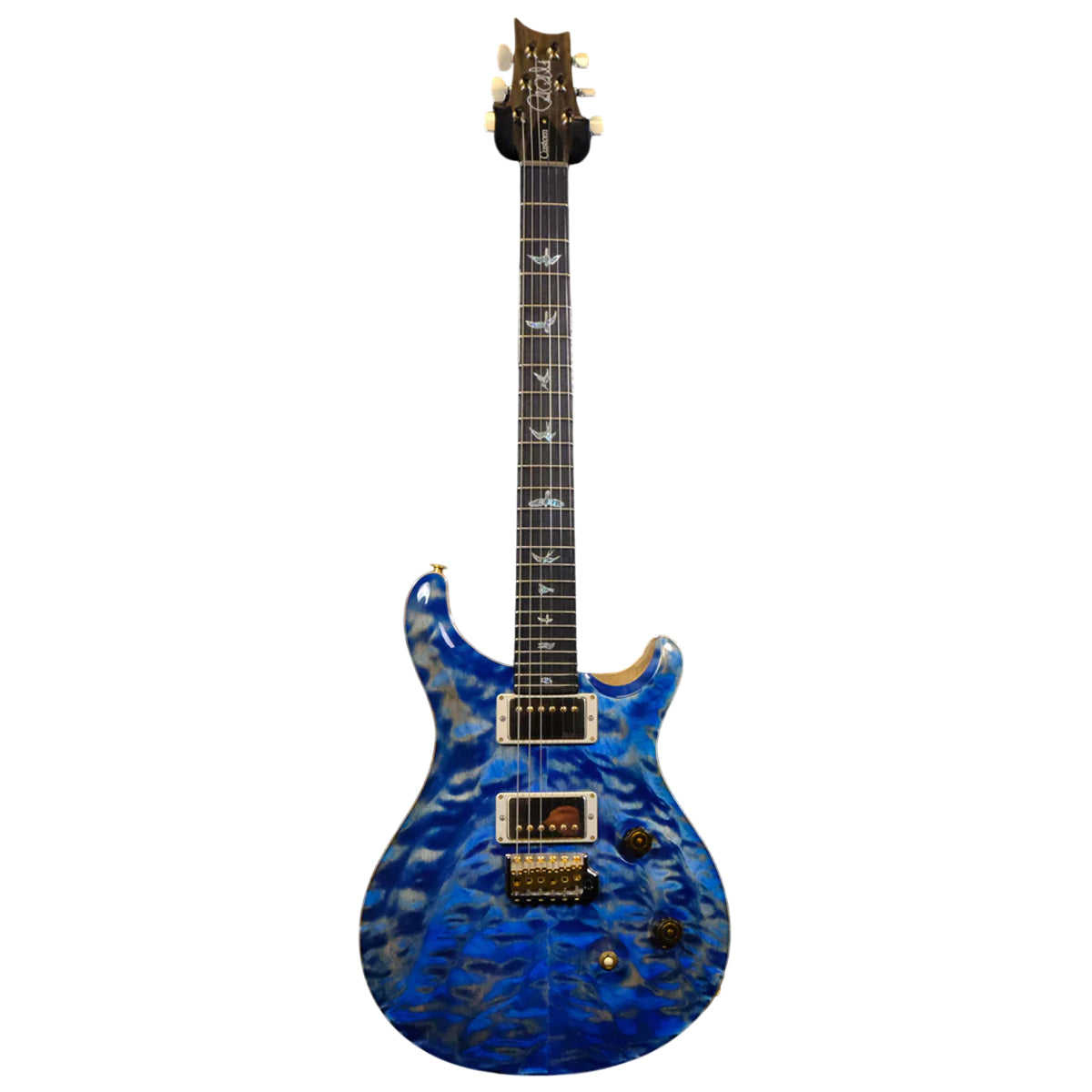 Đàn Guitar Điện PRS Custom 24 Wood Library 10 Top, Quilt Faded Blue Jean w/Case