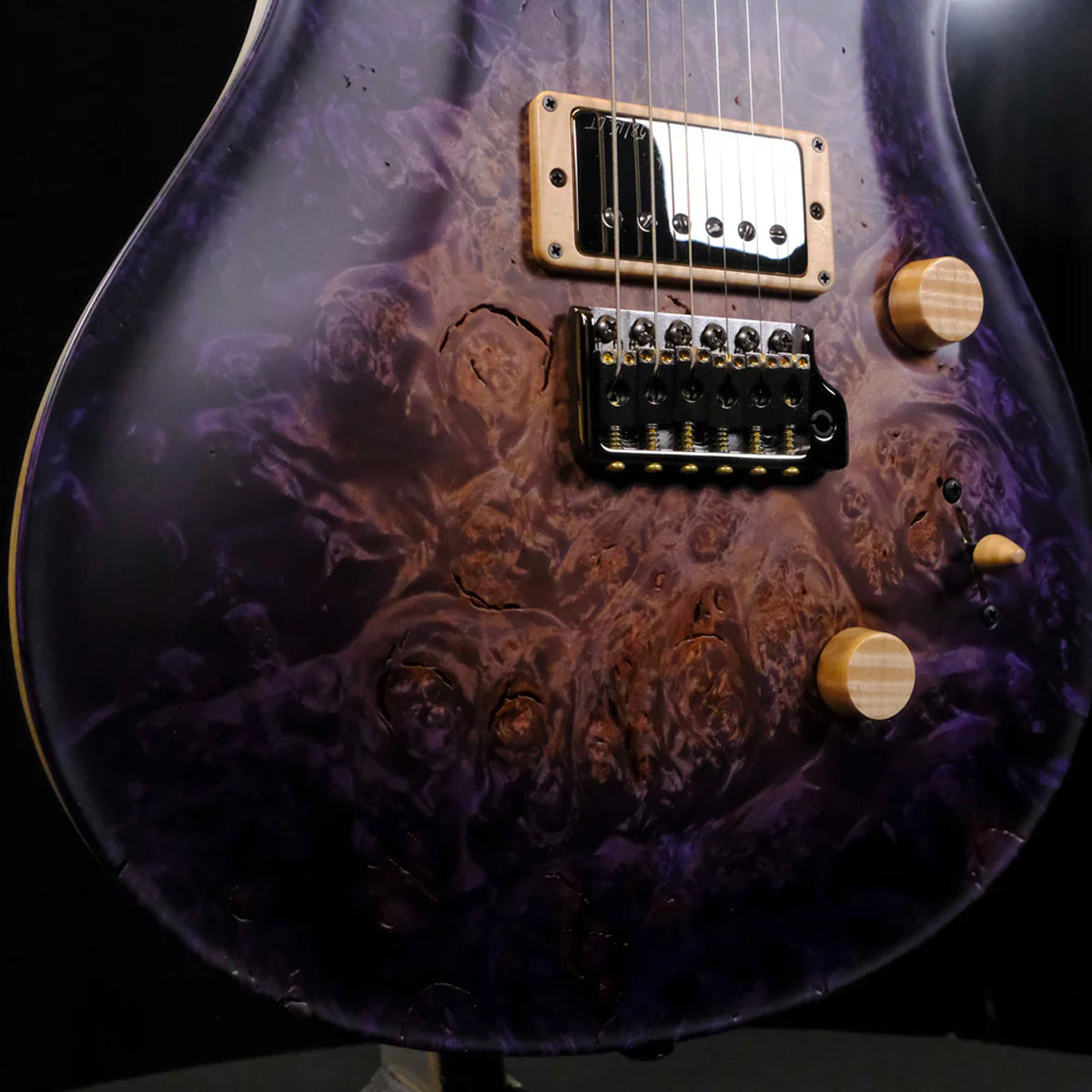 Đàn Guitar Điện PRS Custom 24 Wood Library 10 Top Private Stock, Satin Purple Smokeburst w/Case