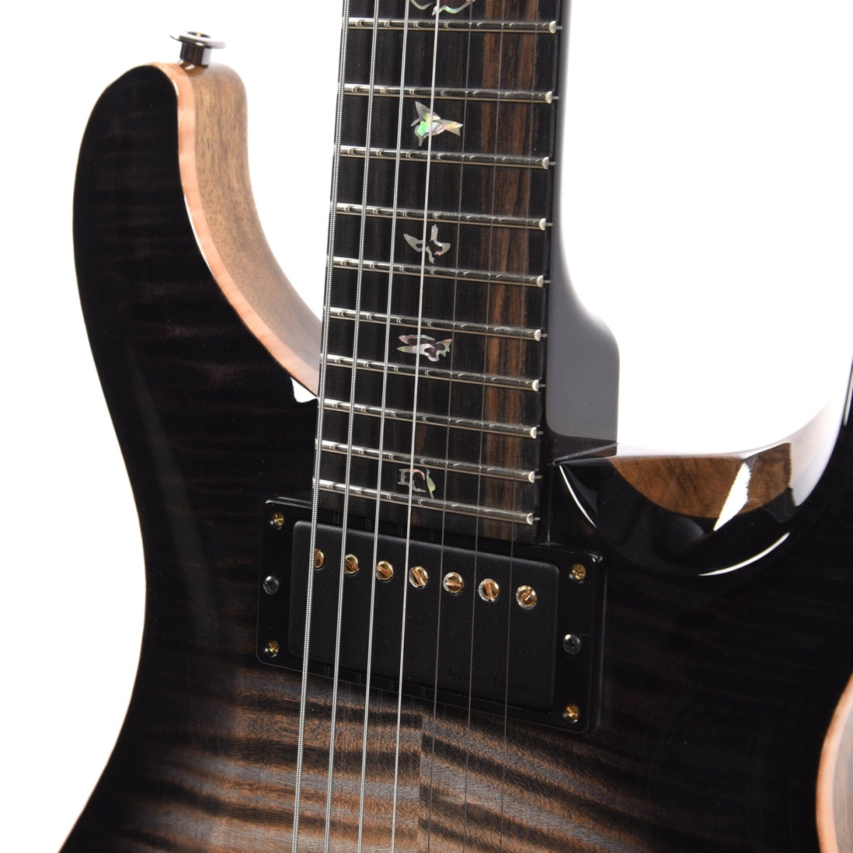 Đàn Guitar Điện PRS DGT Wood Library 10 Top Private Stock, Charcoal Glow Smoked Burst w/Case