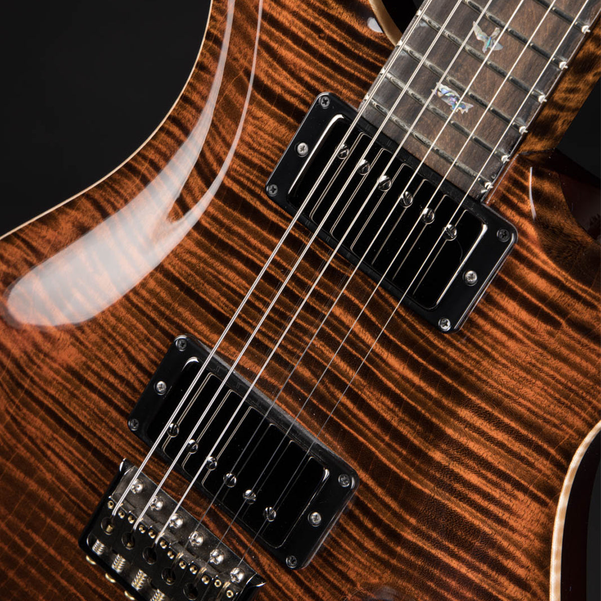 Đàn Guitar Điện PRS DGT Wood Library 10 Top, Orange Tiger w/Case