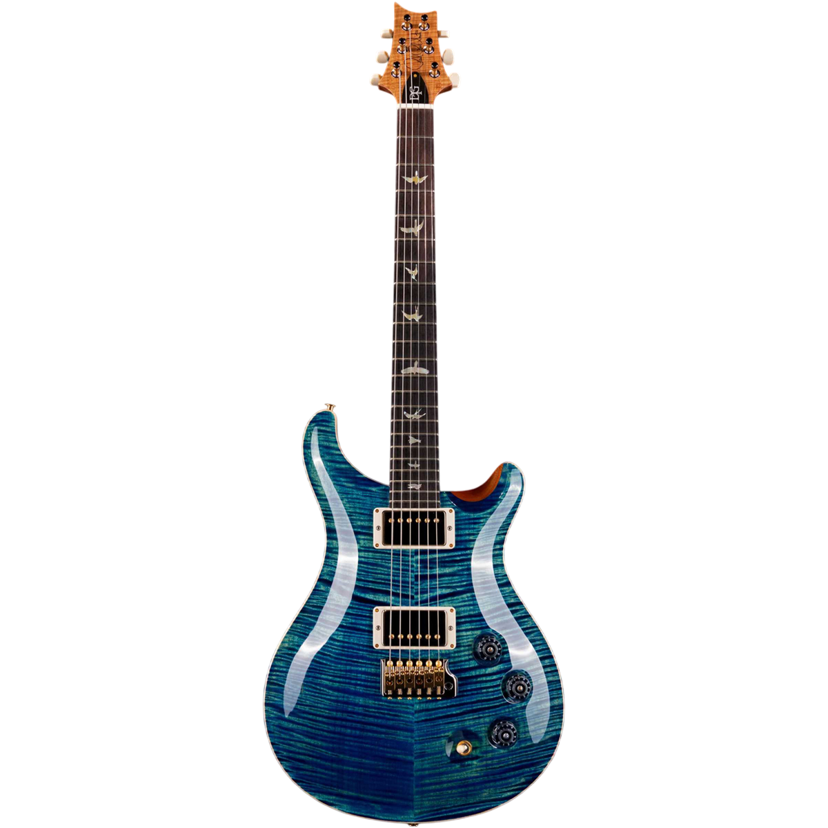 Đàn Guitar Điện PRS DGT Wood Library 10 Top, Board River Blue w/Case