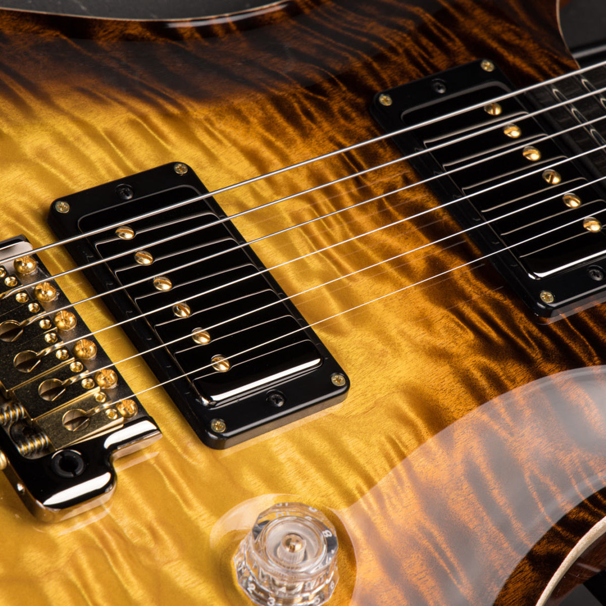 Đàn Guitar Điện PRS DGT Wood Library 10 Top Private Stock, Sandstorm Glow w/Case