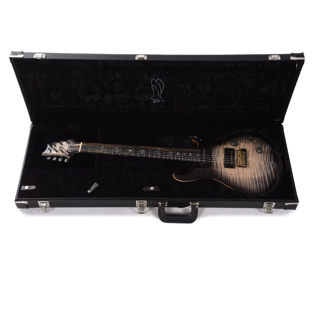 Đàn Guitar Điện PRS DGT Wood Library 10 Top Private Stock, Charcoal Glow Smoked Burst w/Case