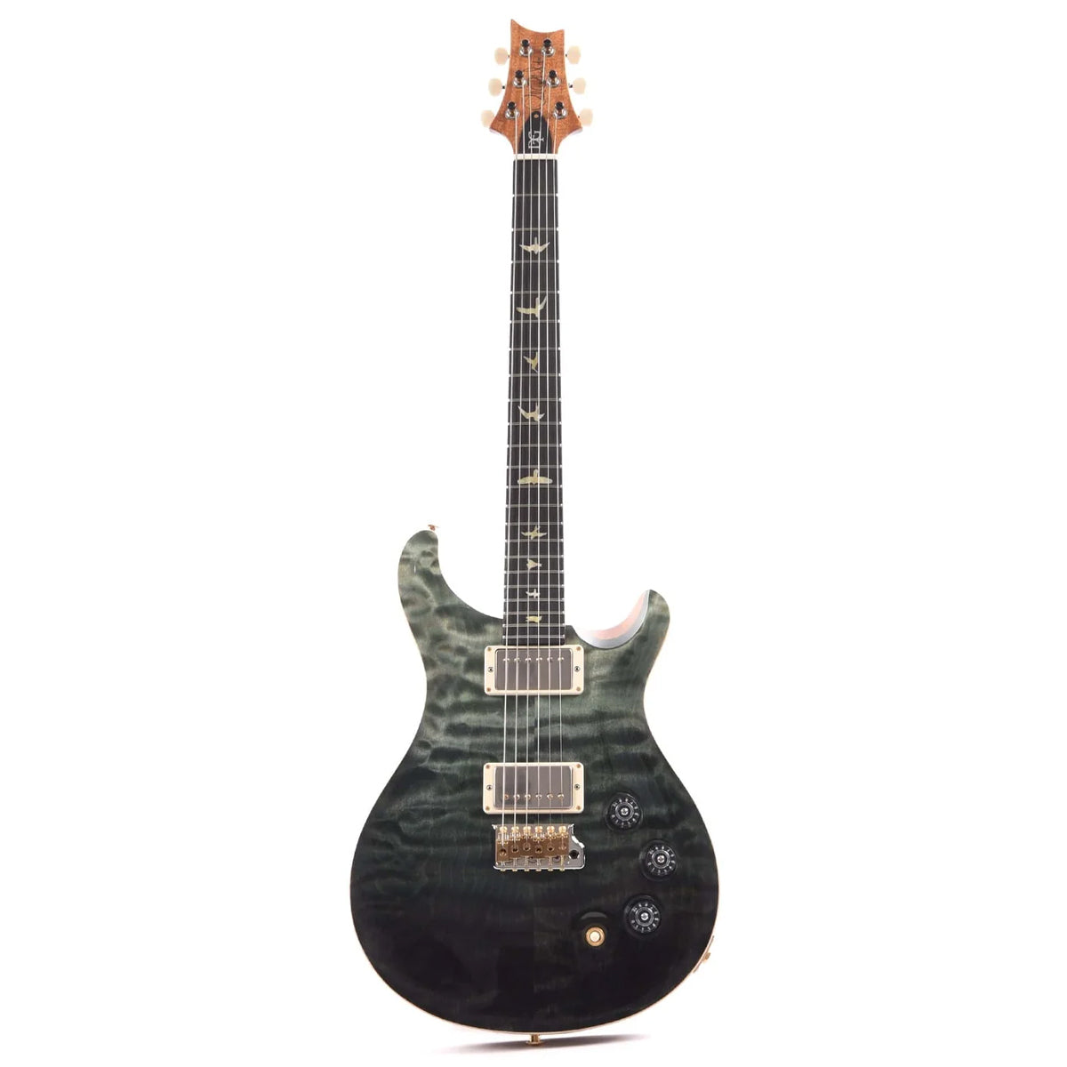 Đàn Guitar Điện PRS DGT Wood Library 10 Top, Quilt Trampas Green Fade w/Case