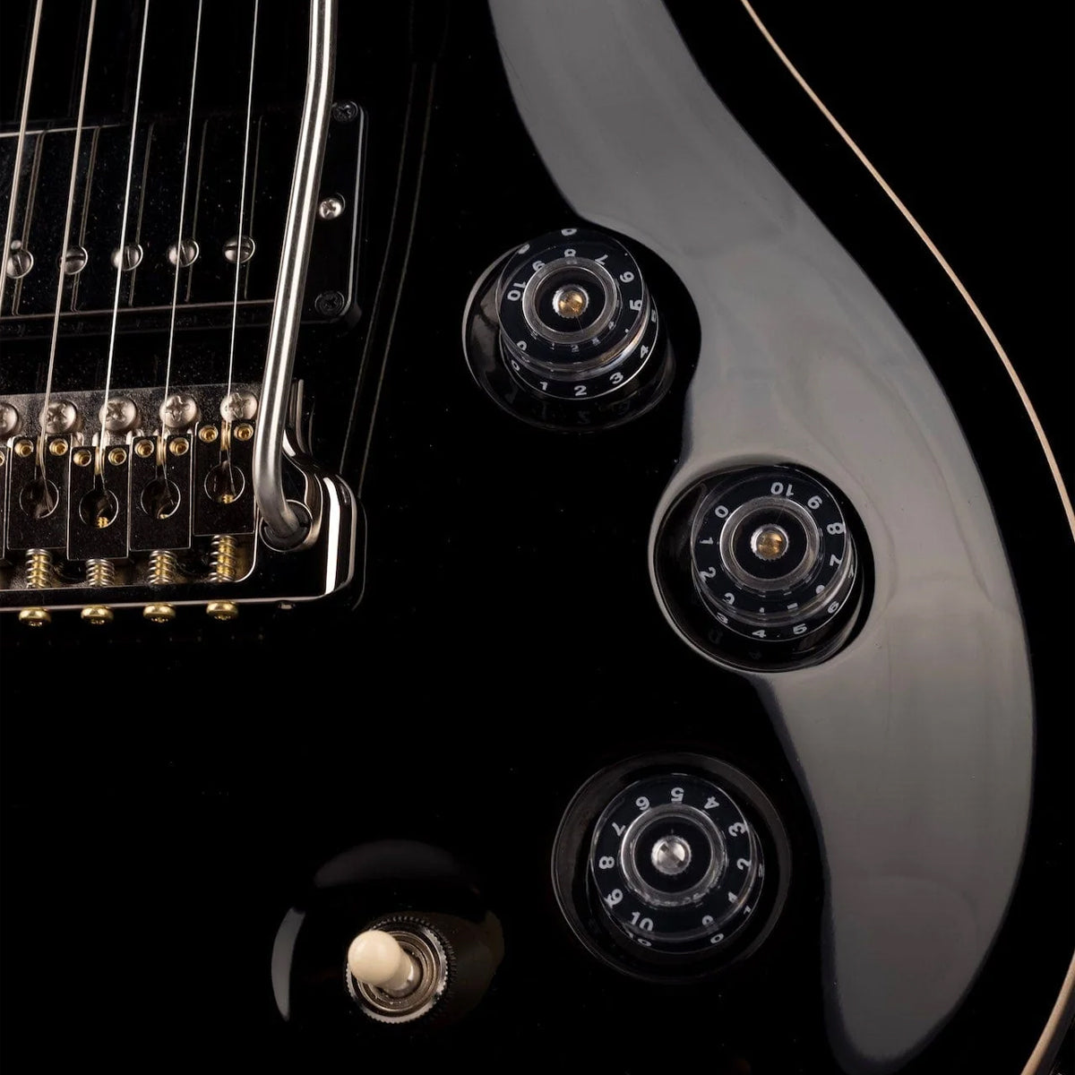 Đàn Guitar Điện PRS DGT Wood Library 10 Top, Black With OHSC w/Case