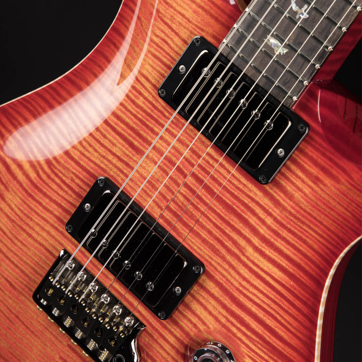 Đàn Guitar Điện PRS DGT Wood Library 10 Top, Blood Orange w/Case