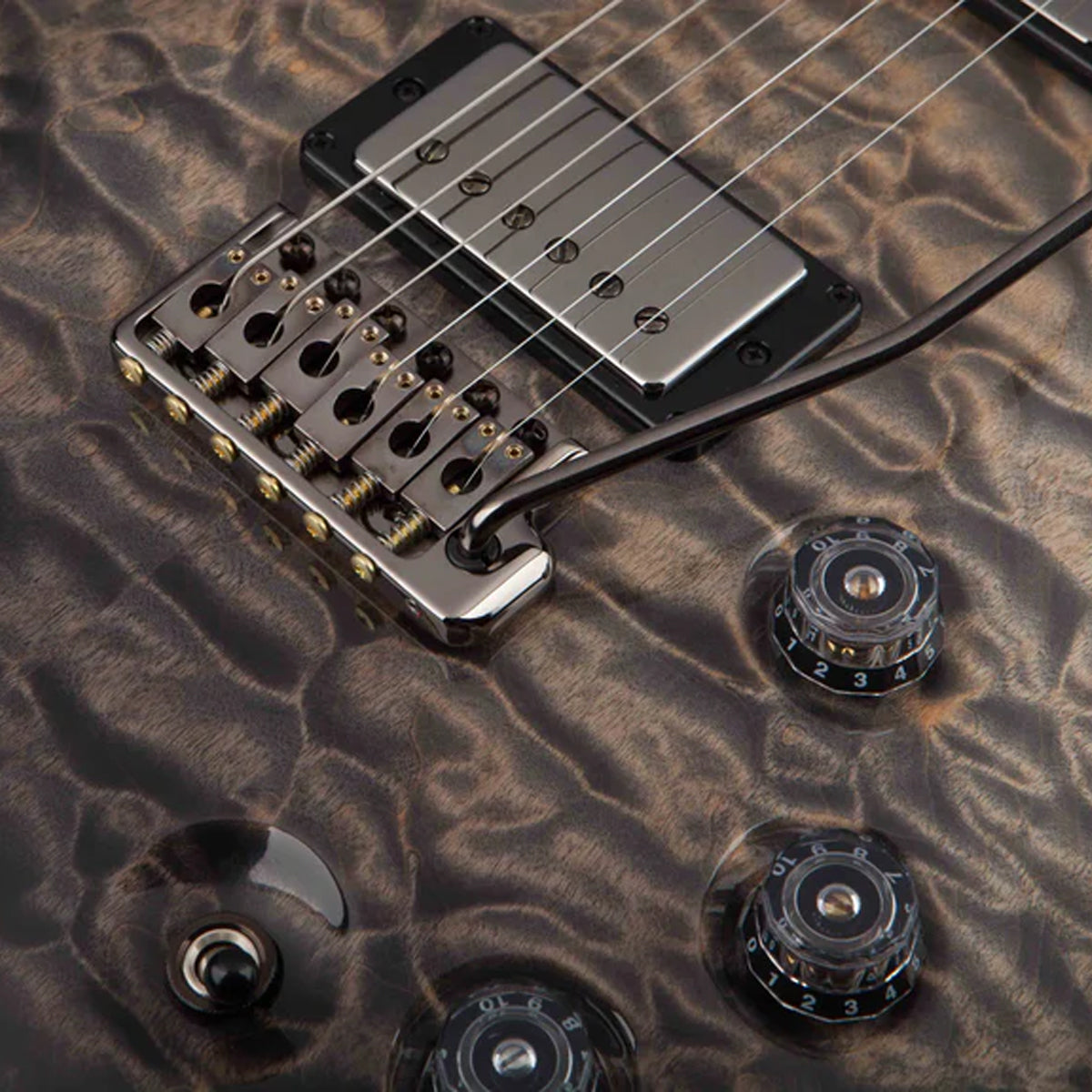 Đàn Guitar Điện PRS DGT Wood Library 10 Top Private Stock, Frostbite Glow w/Case