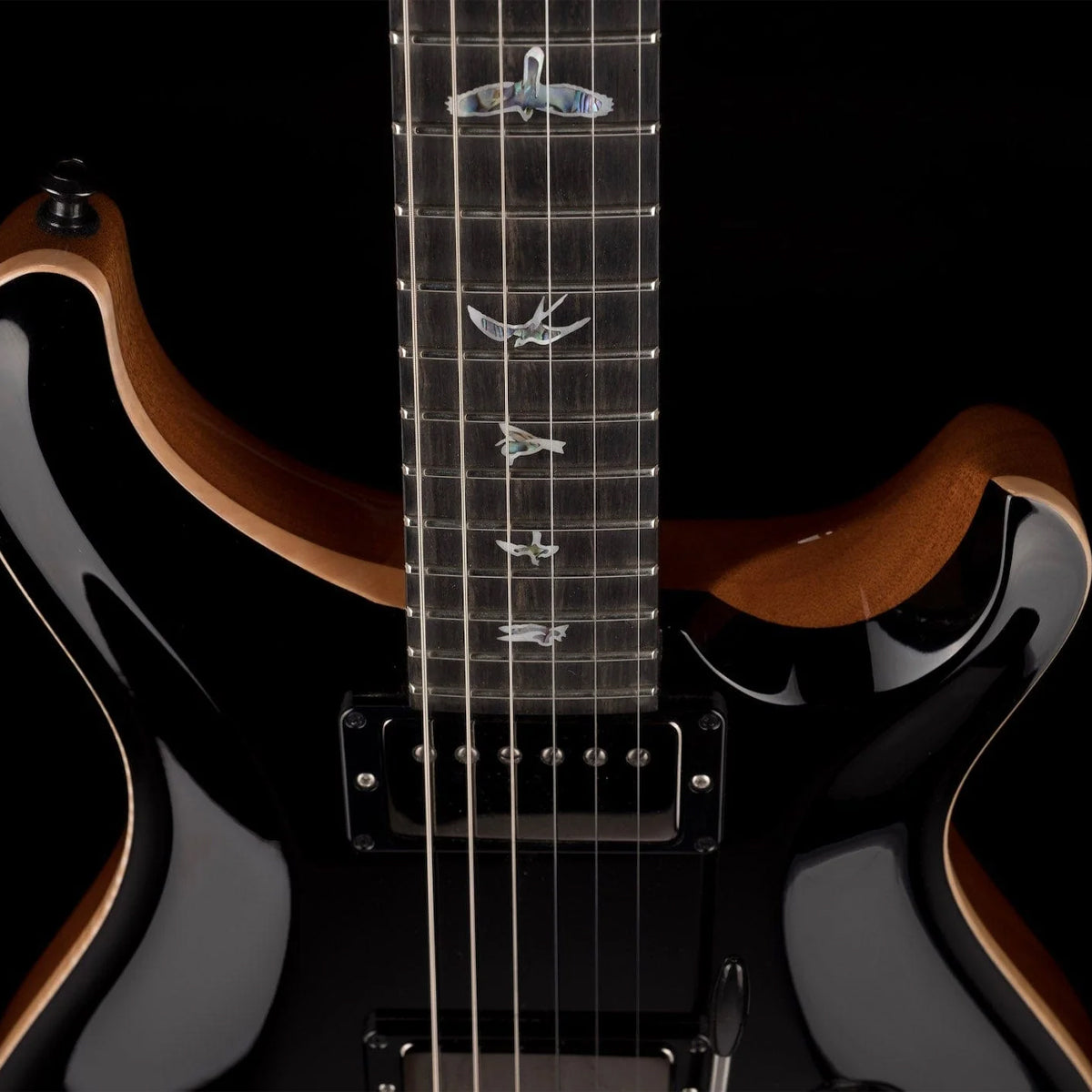 Đàn Guitar Điện PRS DGT Wood Library 10 Top, Black With OHSC w/Case