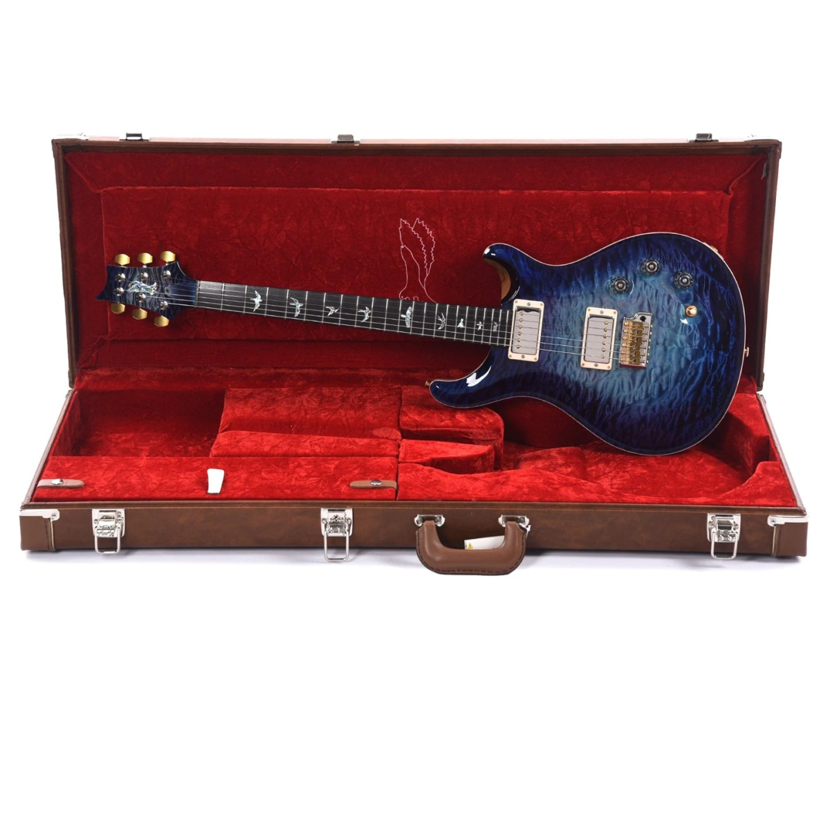 Đàn Guitar Điện PRS DGT Wood Library 10 Top Private Stock, Aqua Violet Glow w/Case