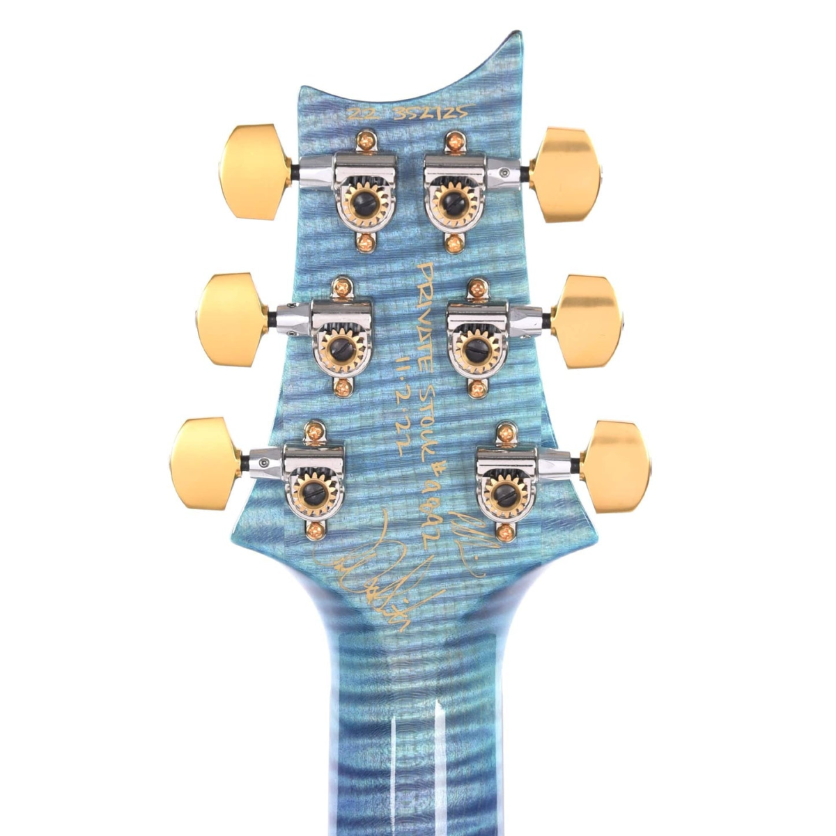 Đàn Guitar Điện PRS DGT Wood Library 10 Top Private Stock, Aqua Violet Glow w/Case
