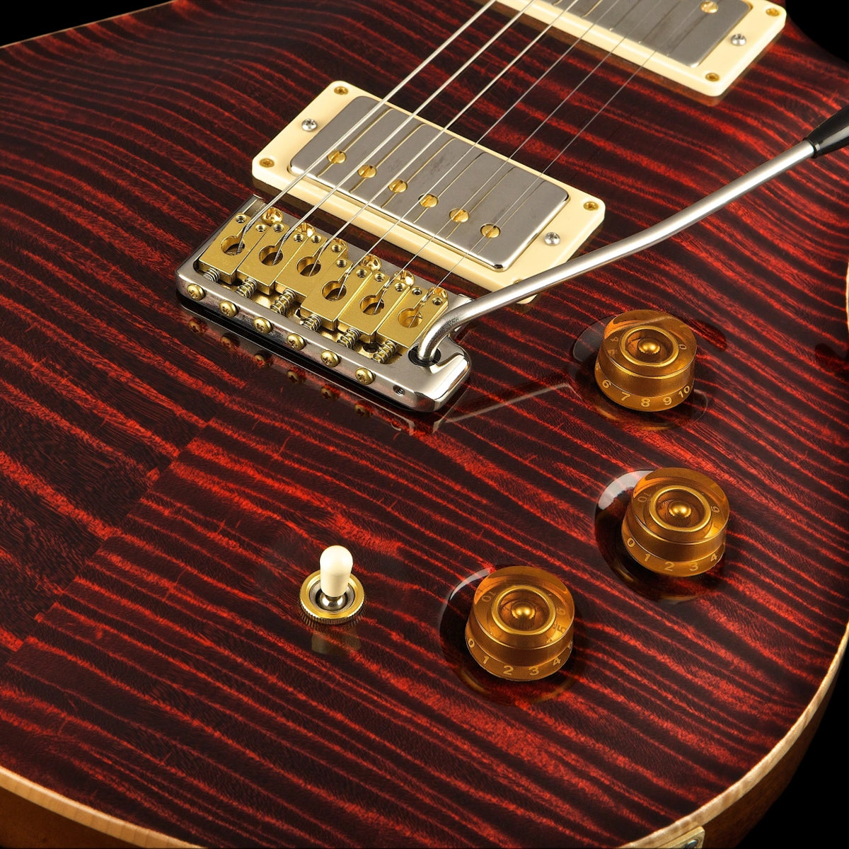 Đàn Guitar Điện PRS DGT Wood Library 10 Top Private Stock, Red Coral w/Case