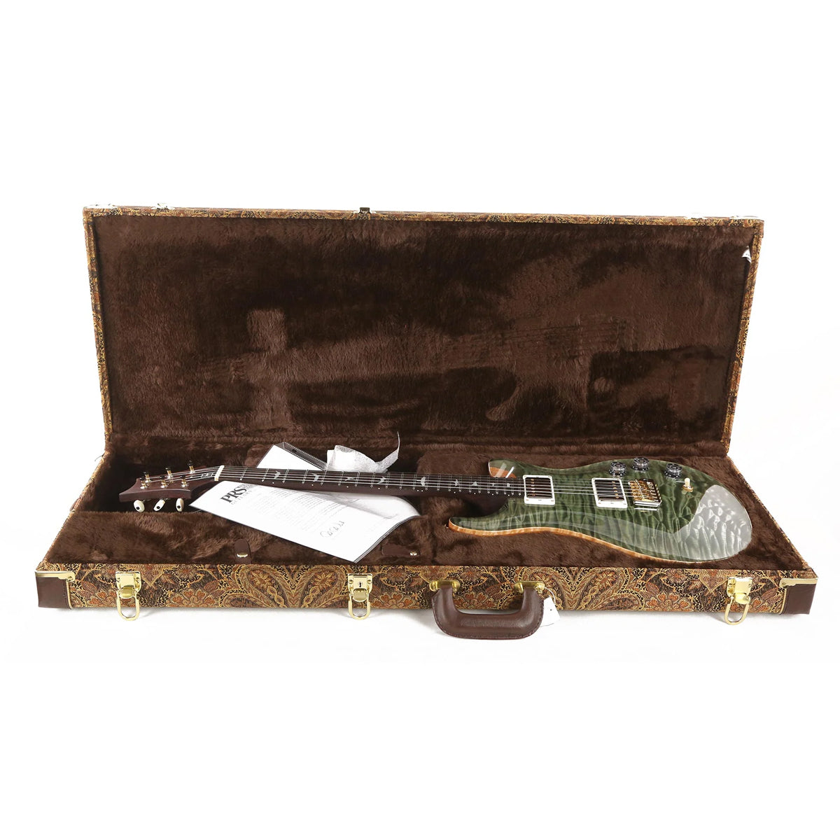 Đàn Guitar Điện PRS DGT Wood Library 10 Top, Trampas Green w/Case