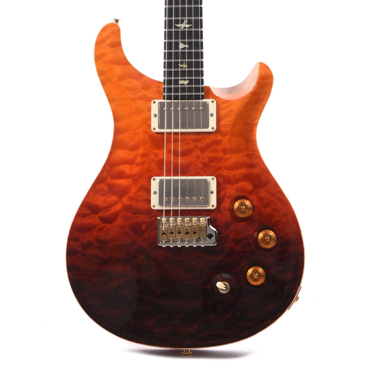 Đàn Guitar Điện PRS DGT Wood Library 10 Top, Quilt Orange Fade w/Case