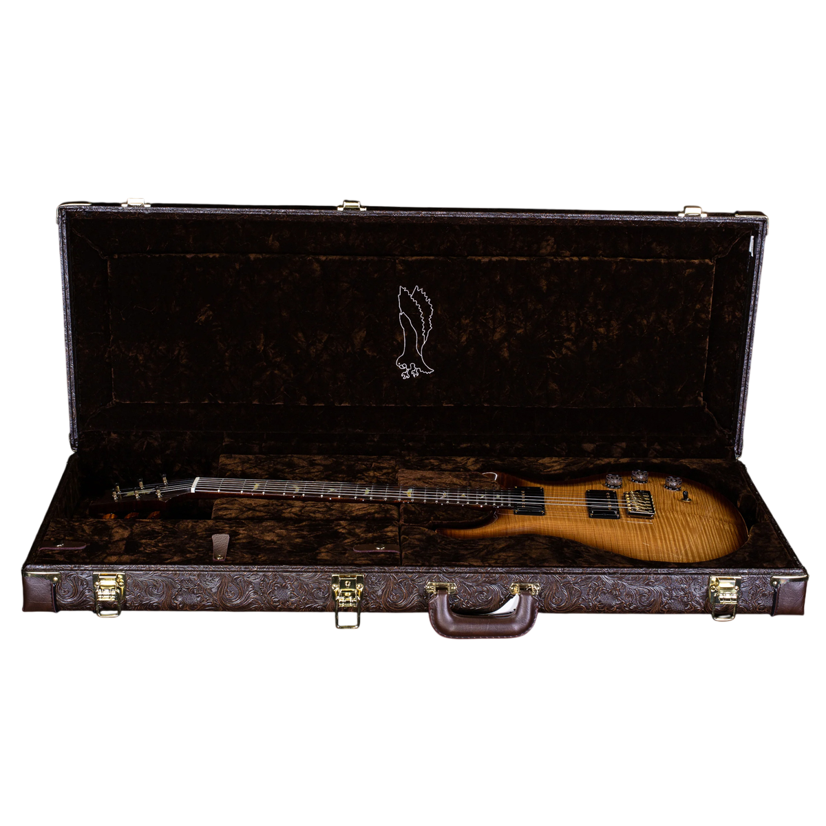 Đàn Guitar Điện PRS DGT Wood Library 10 Top Private Stock, Roasted Natural Smokeburst w/Case